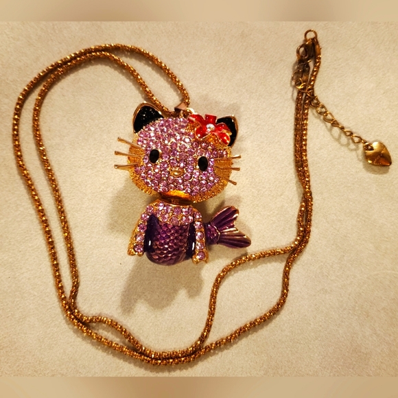 Betsey Johnson Jewelry - Mermaid Cat Necklace, (Betsey Johnson)